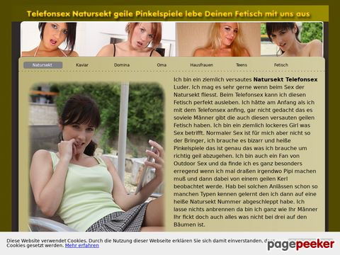 Natursekt Telefonsex mit den Pissfotzen